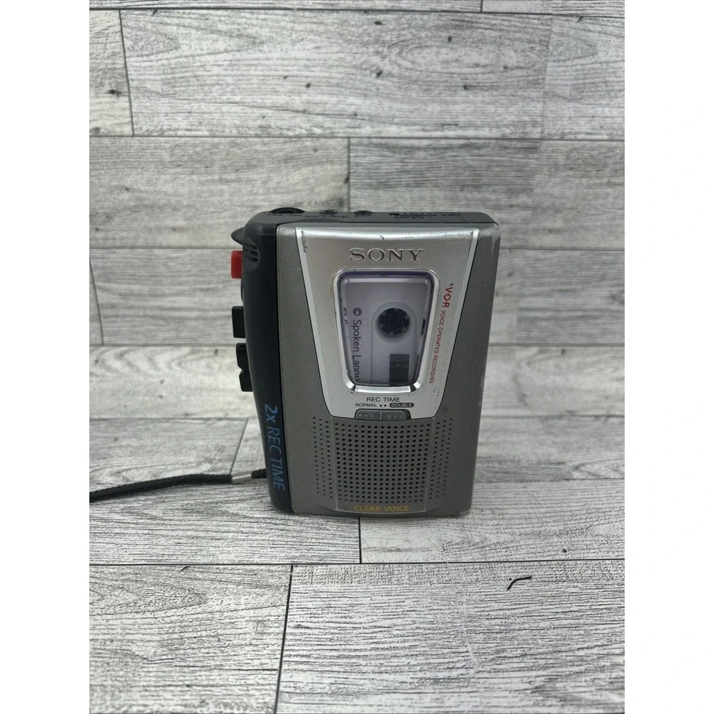 Sony TCM-20DV Clear Voice VOR Cassette‎ Voice Tape Recorder Speaker Tested Works